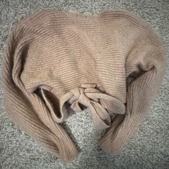 Fashion Nova Under Wraps Rib Knit Sweater mocha Knit Cardigan - Picture 3 of 5